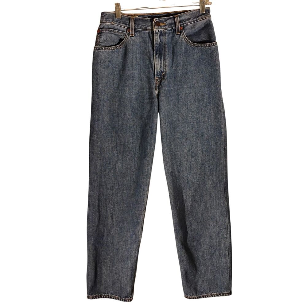 Levi's Premium jeans womens (30) 30x30 blue denim straight leg medium wash Big E